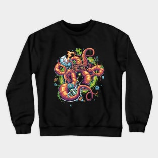 squid in bermuda Crewneck Sweatshirt